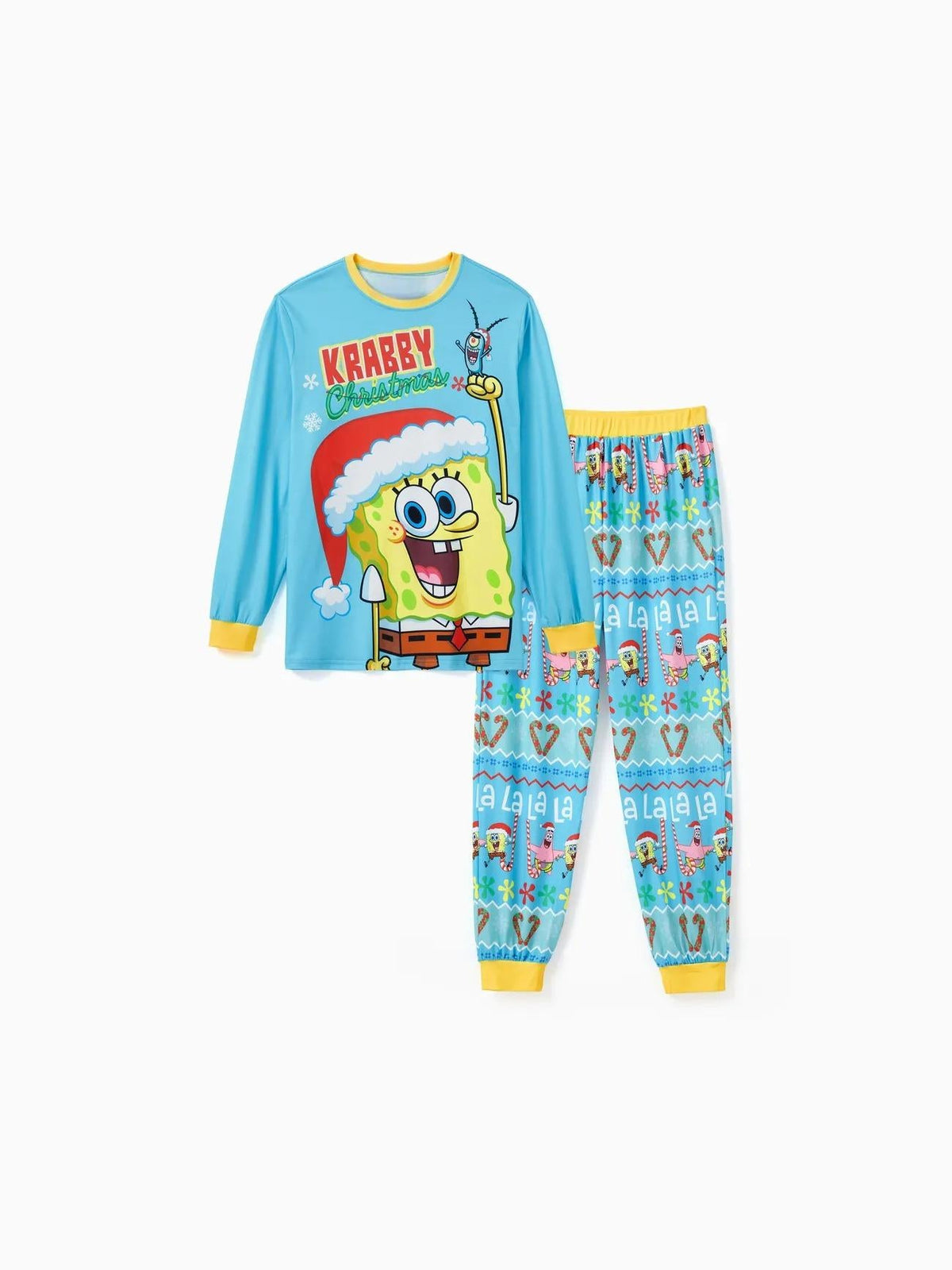 SpongeBob SquarePants Family Matching Christmas Print Pajama Set