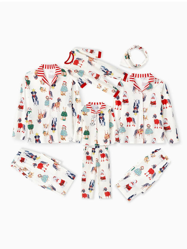 Dog Printed Family Matching Pajama Set