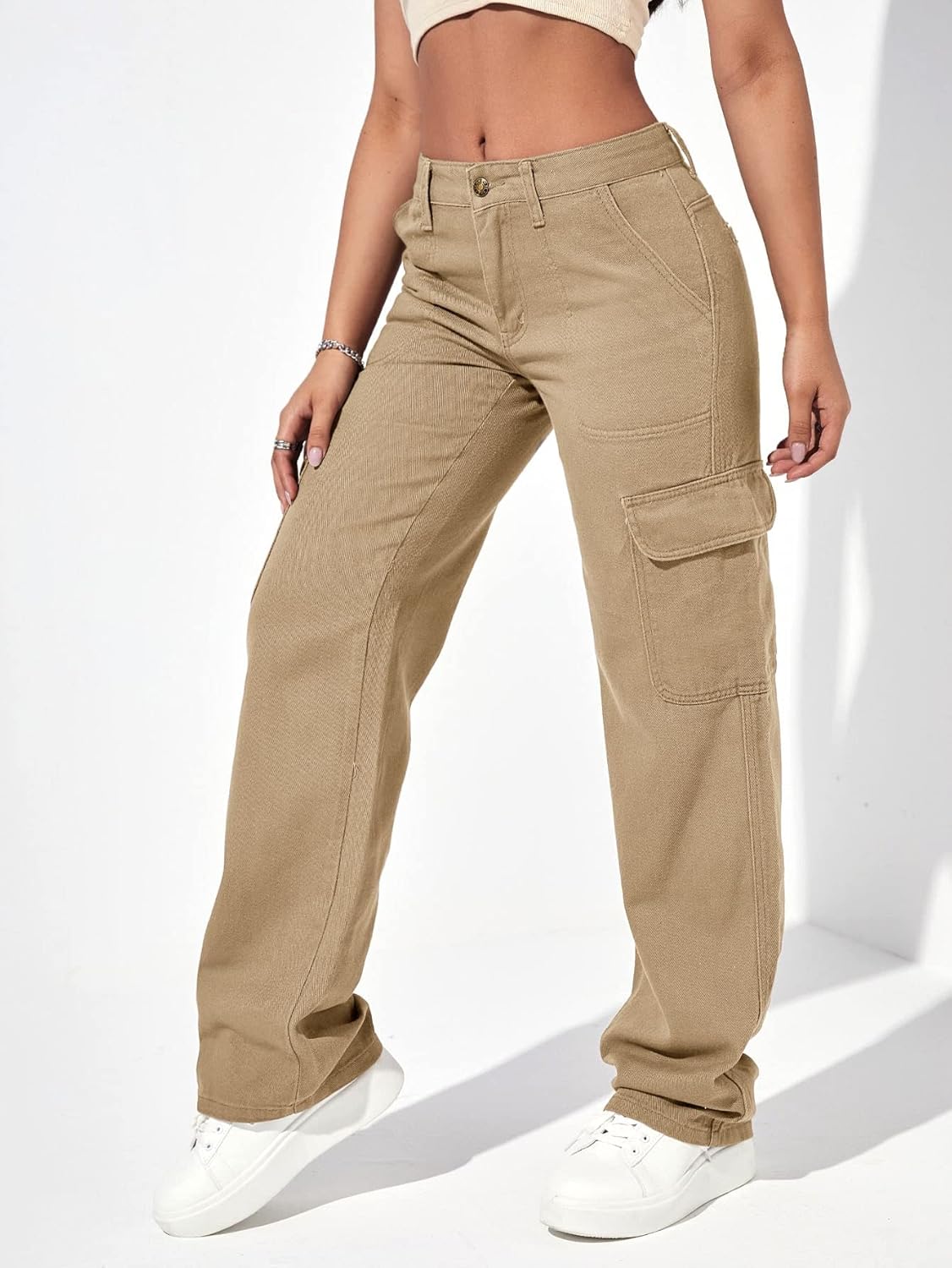 Casual Flap Pocket Denim Pant