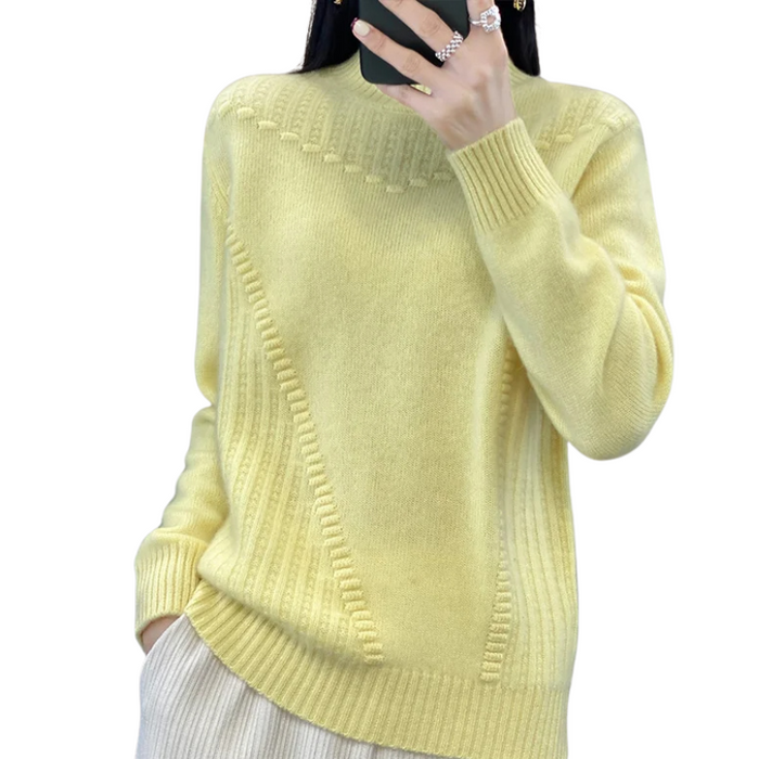 Loose Half Collar Pullover Sweater