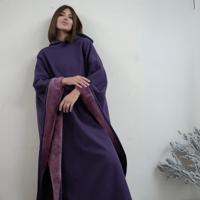 Plush Oversized Hooded Blanket Cloak