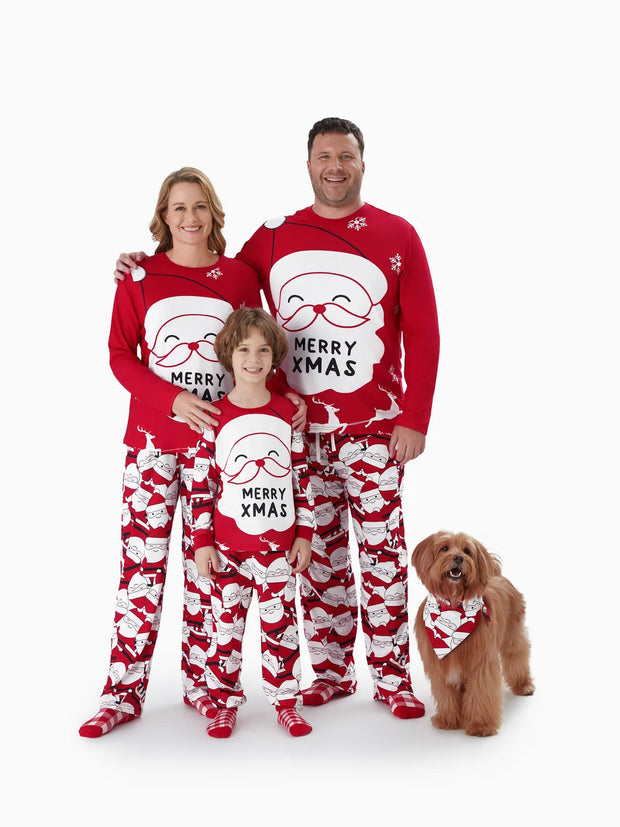 Merry Christmas Printed Family Matching Pajama Set