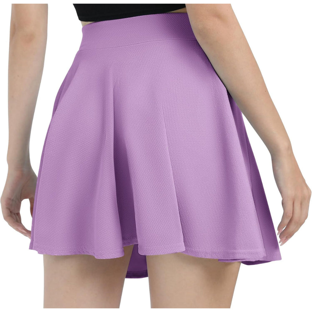 Stretchy Mini Flared Skirt