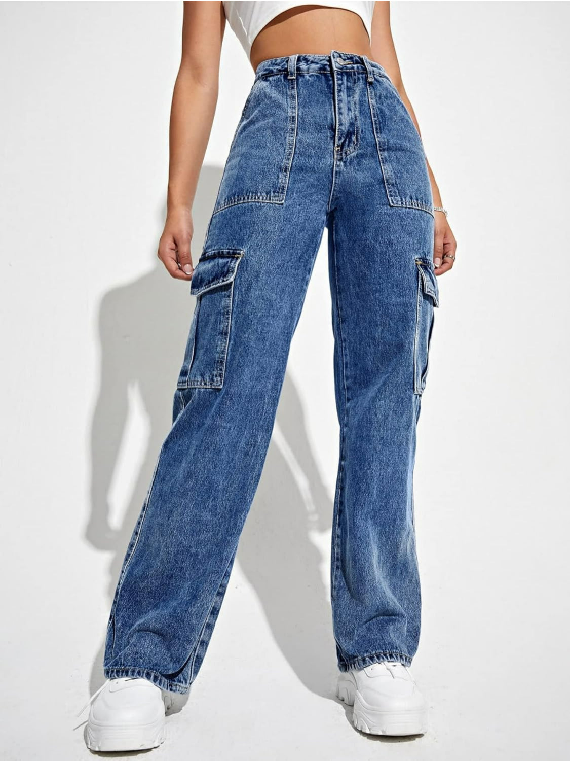 Flap Pocket Denim Jeans