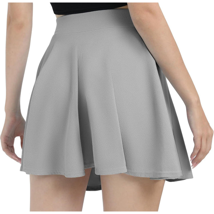 Casual Flared Mini Skirt