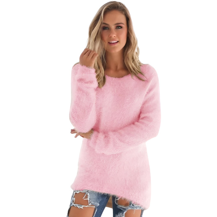 Cozy Fleece Knit Sweater