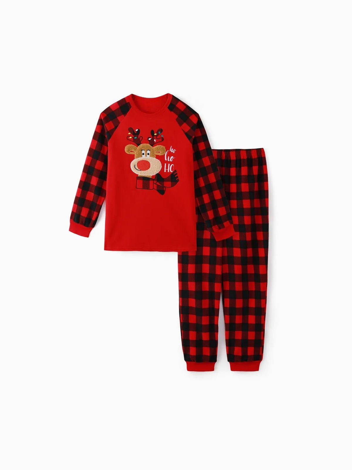 Christmas Reindeer Embroidered Family Pajamas Set