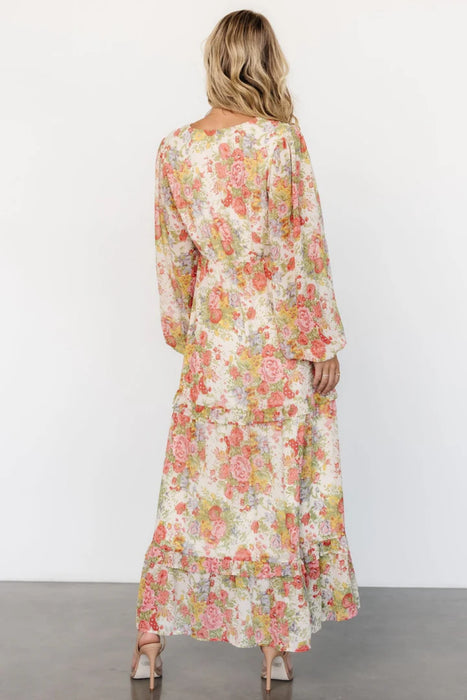 Autumn Floral Maxi Dress