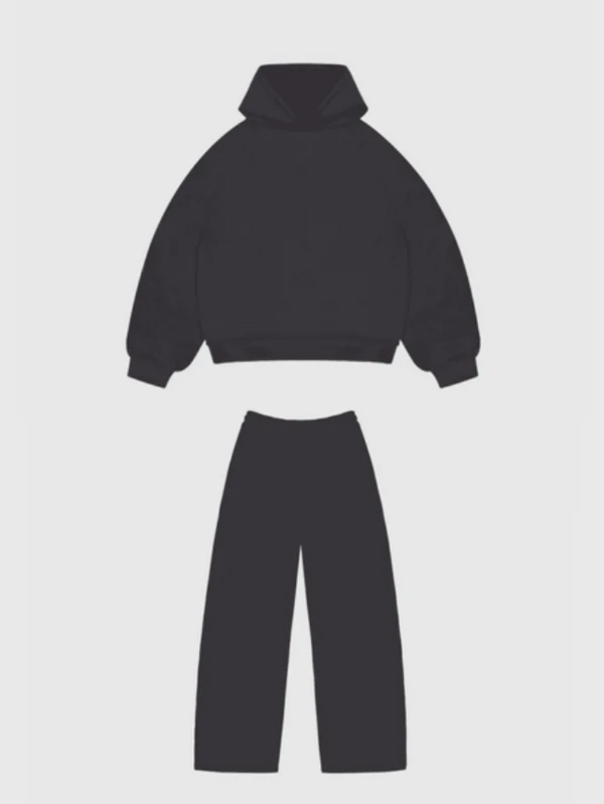 Baggy Hoodie Tracksuit Cozy Knit Sets