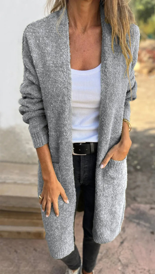 Cardigan Knit Pocket Sweater