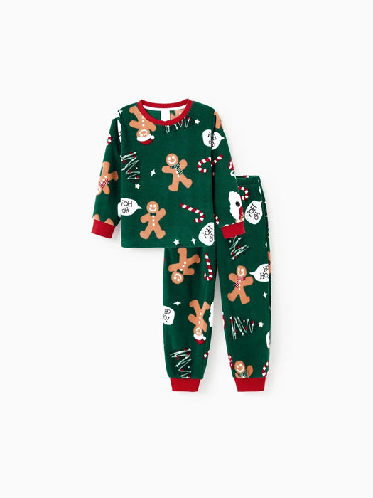 Christmas Gingerbread Printed Family Outfit Set