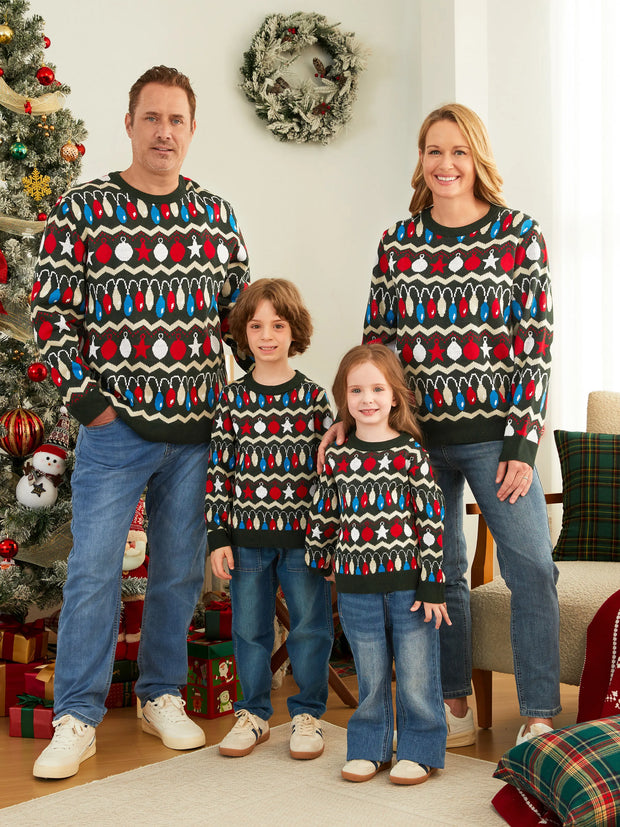 Christmas Lights Family Sweater