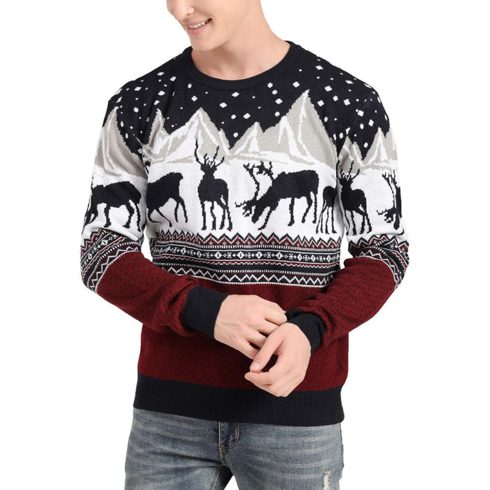 Cozy Christmas Sweater with Festive Snowflake Print