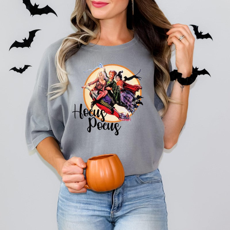 Comfort Halloween Hocus Pocus Printed Shirt