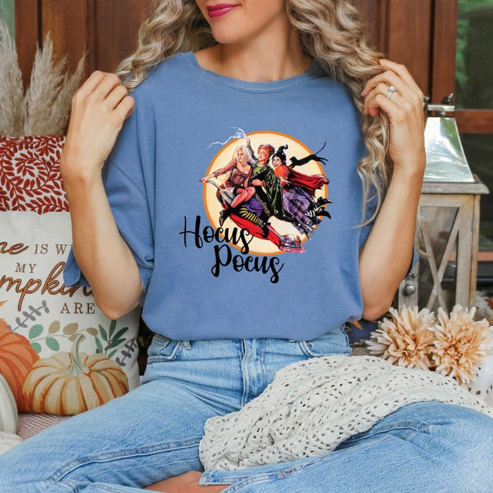 Comfort Halloween Hocus Pocus Printed Shirt