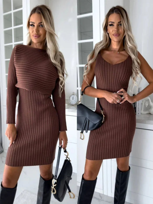 Elegant Sweater And Dress Set