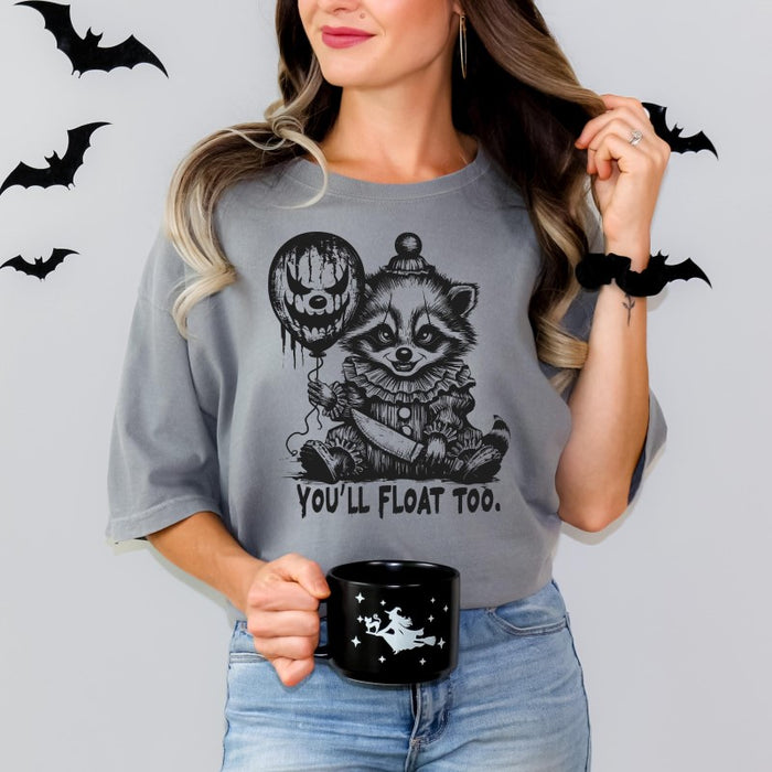 Float Too Raccoon Halloween Shirt