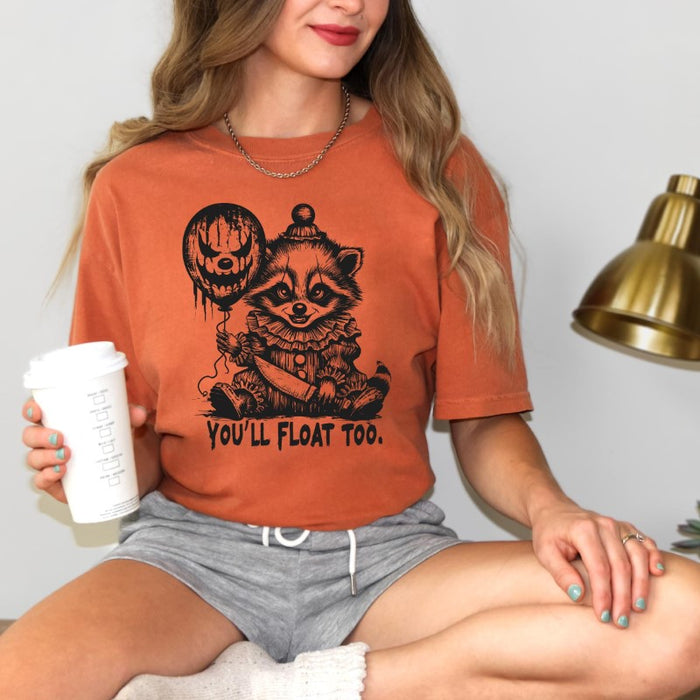 Float Too Raccoon Halloween Shirt