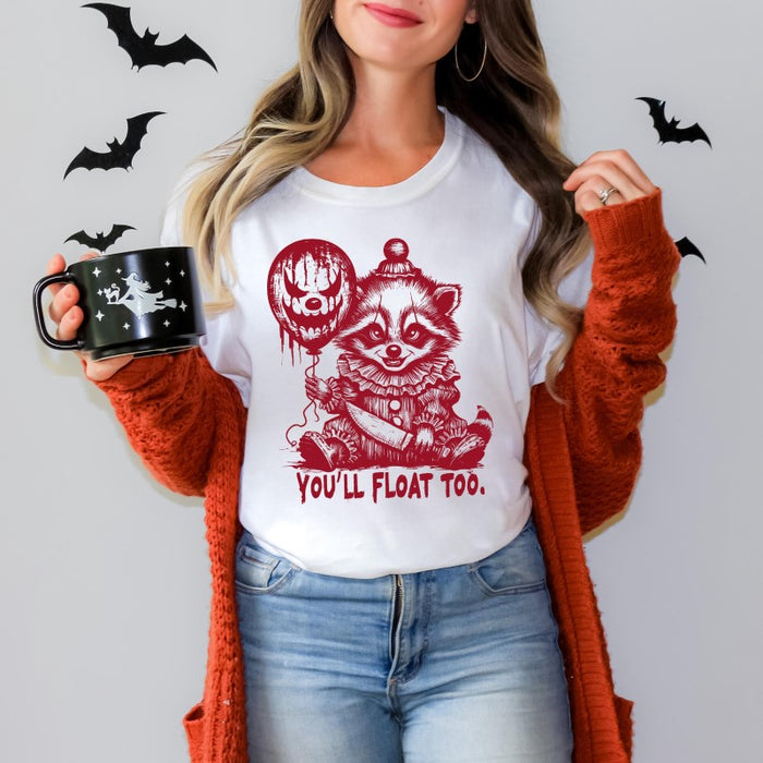 Float Too Raccoon Halloween Shirt