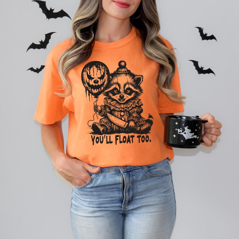 Float Too Raccoon Halloween Shirt