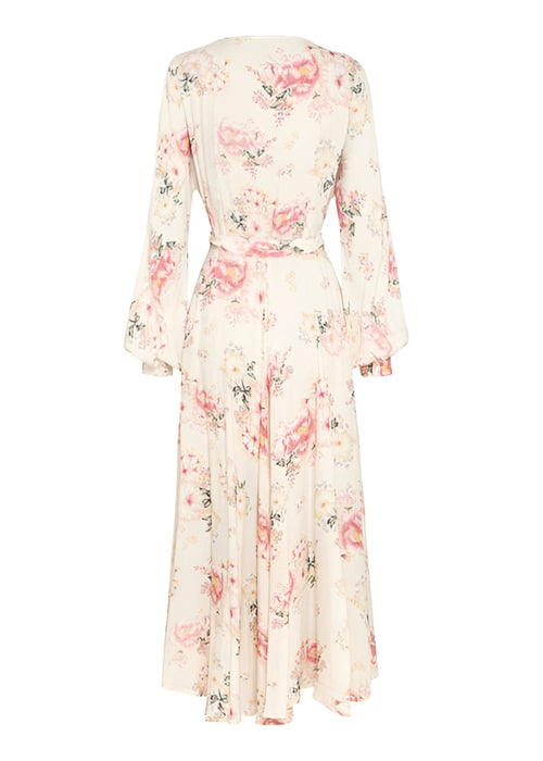 Floral Wrap Maxi Dress