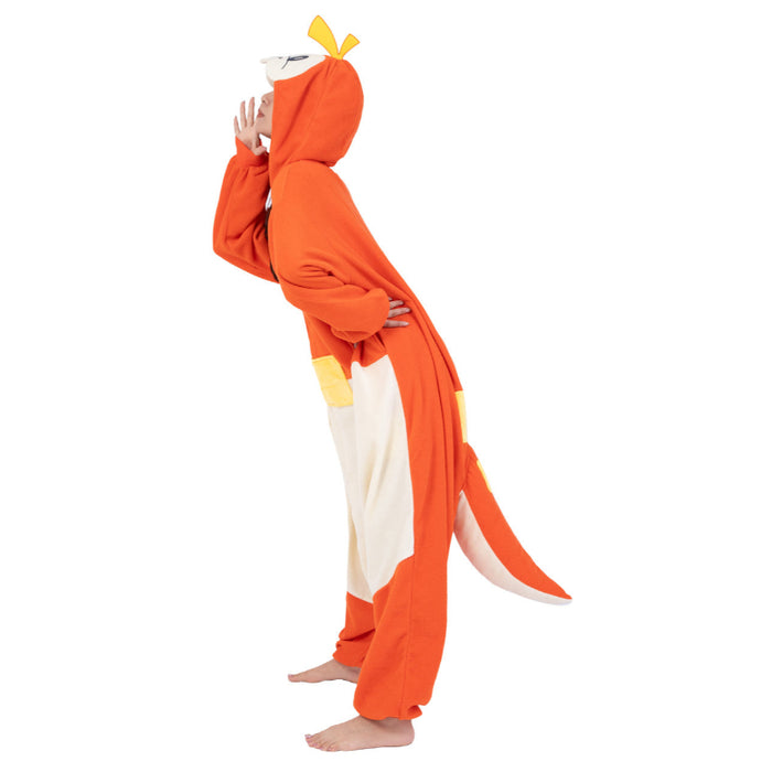 Fuecoco Cartoon Inspired Fleece Onesie Costume