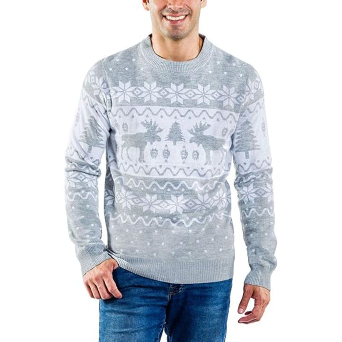 Whimsical and Funny Holiday Pullover Sweater for Christmas Festivities