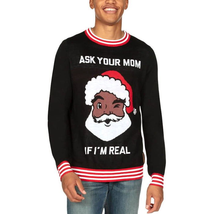 Whimsical and Funny Holiday Pullover Sweater for Christmas Festivities