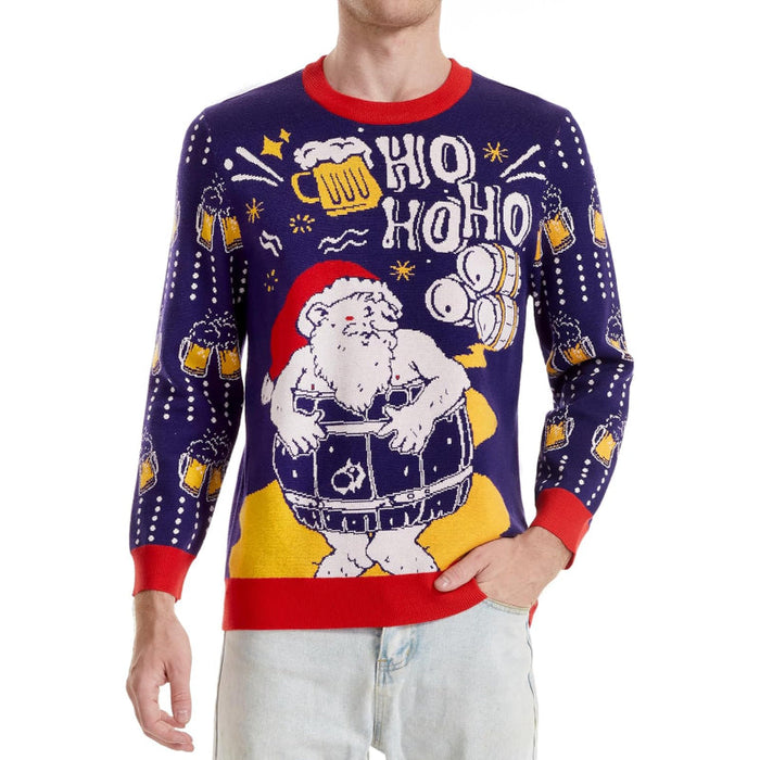 Whimsical and Funny Knitted Christmas Sweater for the Holidays