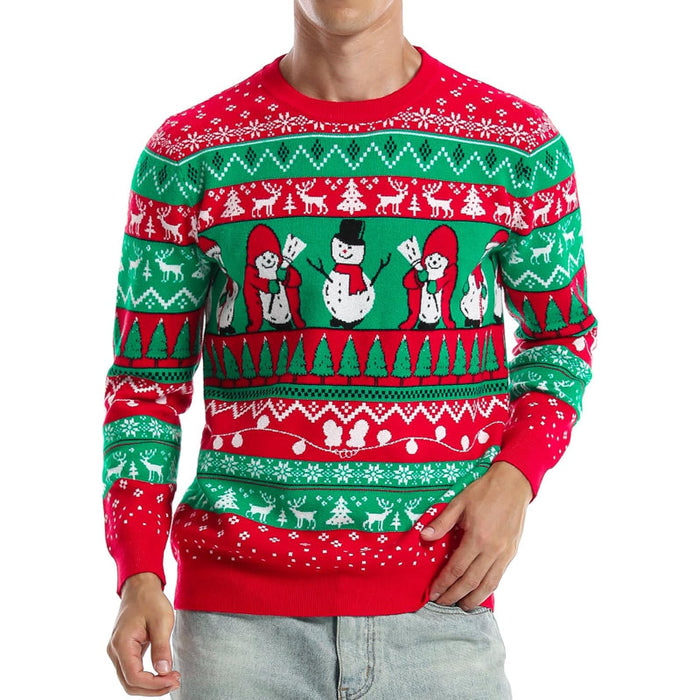 Whimsical and Funny Knitted Christmas Sweater for the Holidays