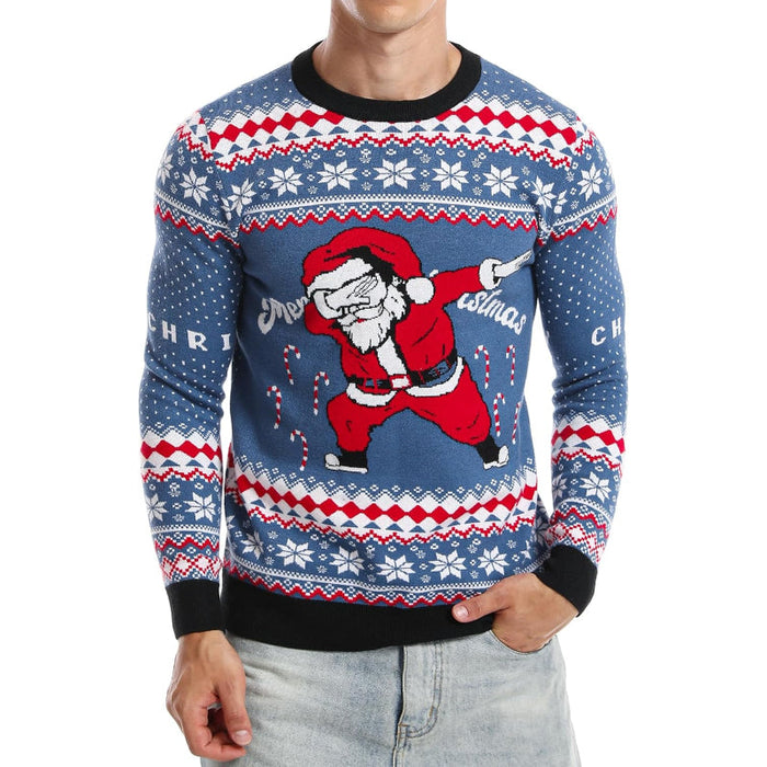 Whimsical and Funny Knitted Christmas Sweater for the Holidays