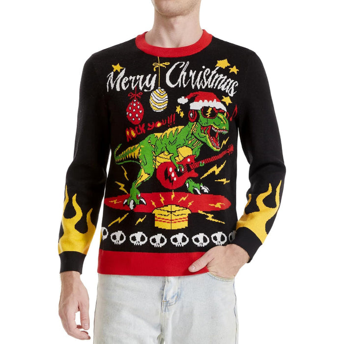 Whimsical and Funny Knitted Christmas Sweater for the Holidays