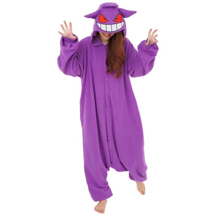 Gengar Cartoon Inspired Fleece Onesie Costume