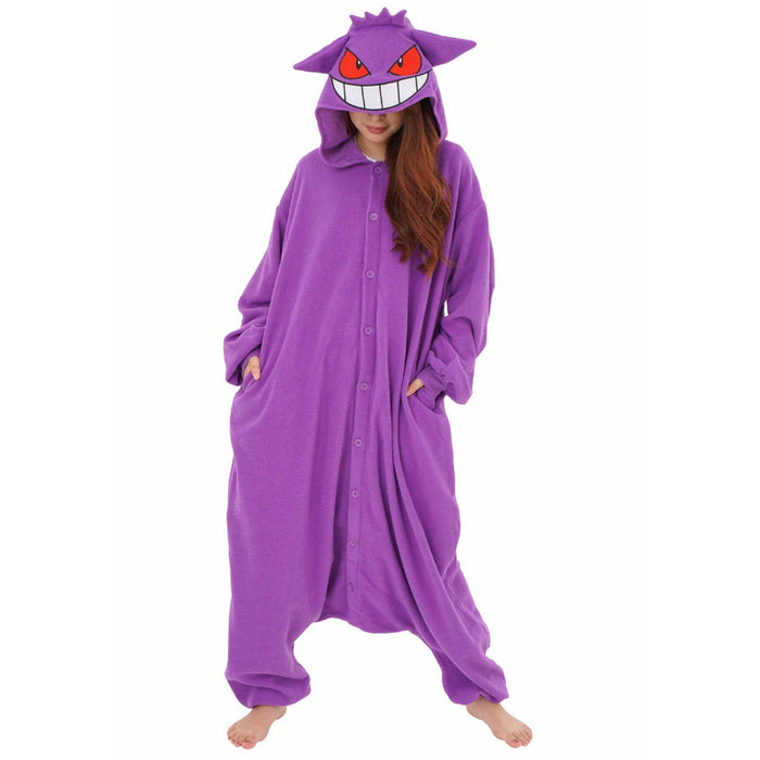 Gengar Cartoon Inspired Fleece Onesie Costume