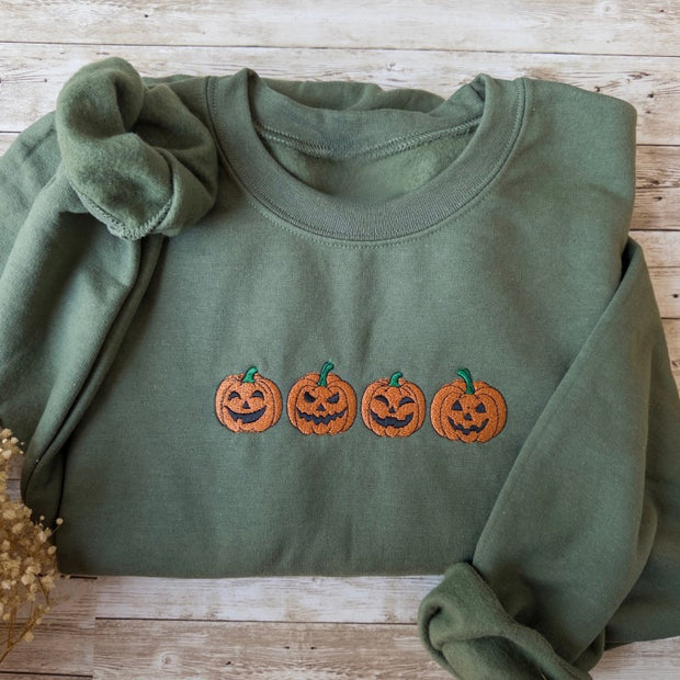 Halloween Pumpkin Printed Sweatshirt