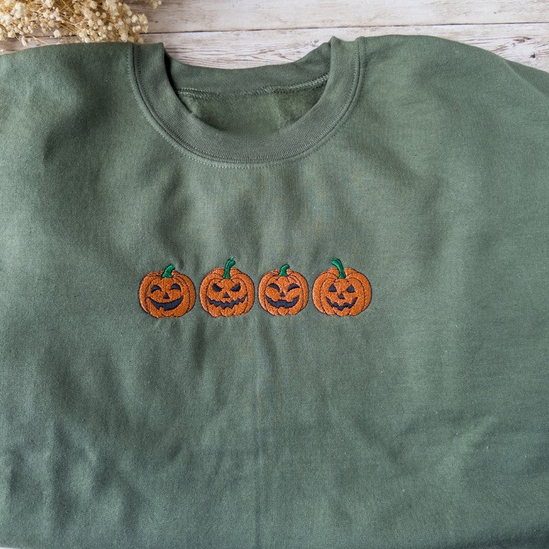 Halloween Pumpkin Printed Sweatshirt