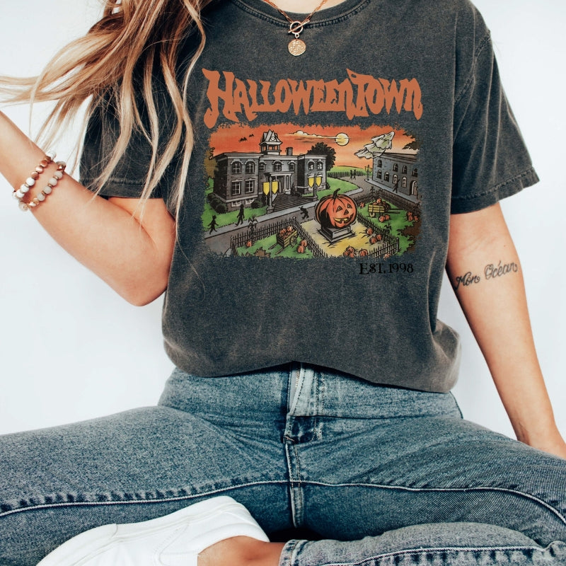 Halloweentown University Retro Halloween Graphic Tee