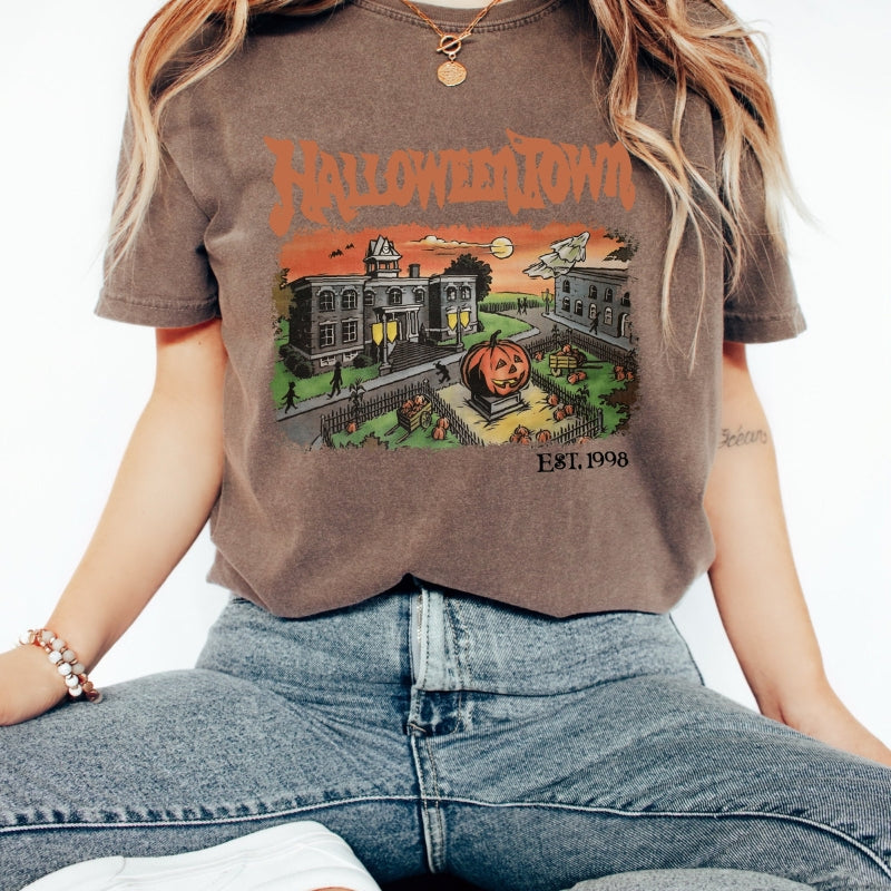 Halloweentown University Retro Halloween Graphic Tee