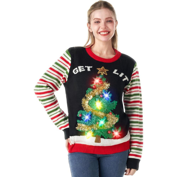 Illuminated Festive Christmas Sweater