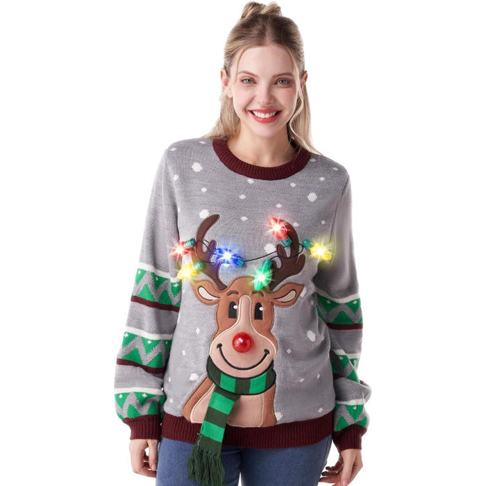 Illuminated Festive Christmas Sweater