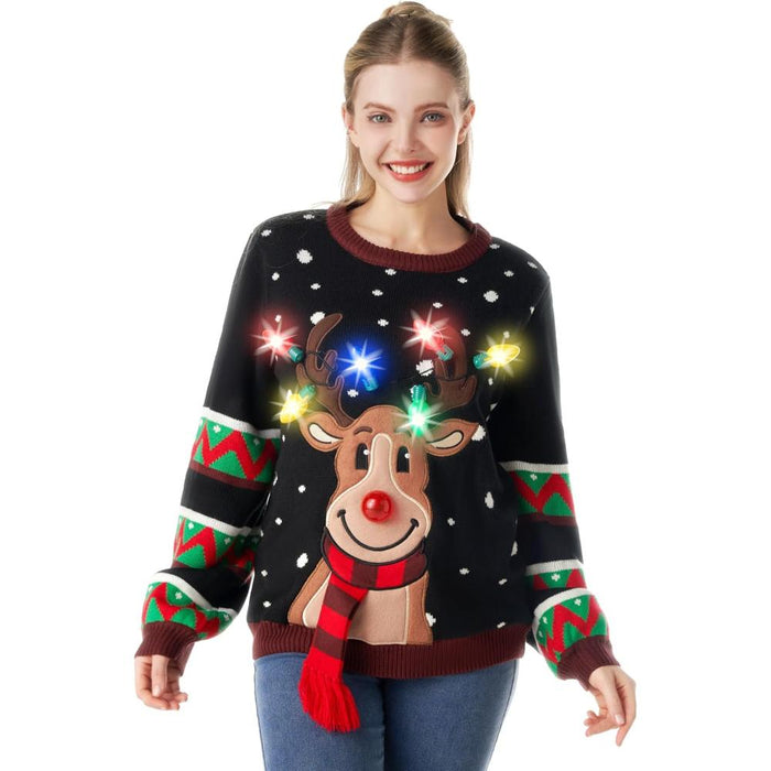 Illuminated Festive Christmas Sweater