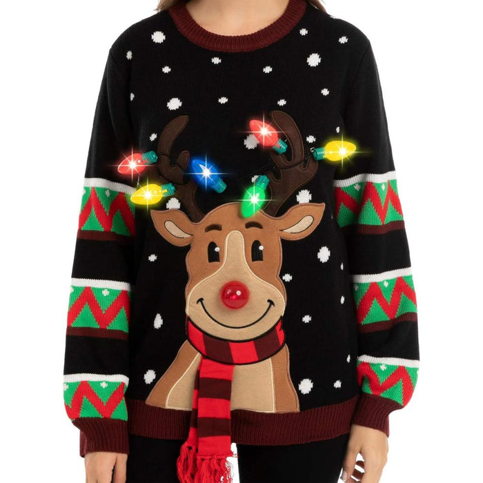 Illuminated Festive Christmas Sweater