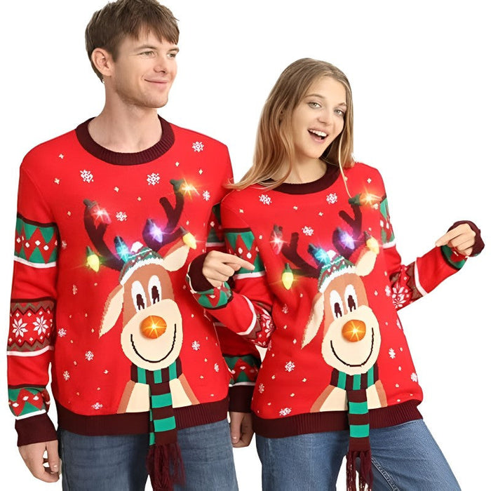 Radiant Light Up Christmas Sweater for Festive Fun