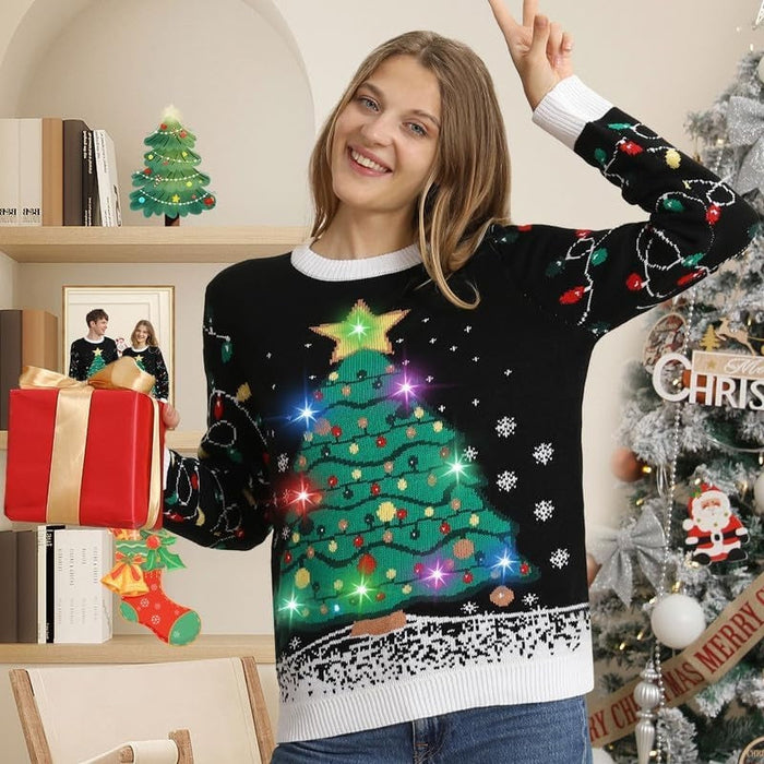 Radiant Light Up Christmas Sweater for Festive Fun