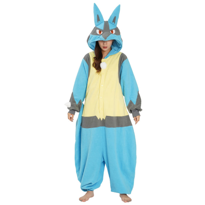 Lucario Cartoon Inspired Onesie Costume