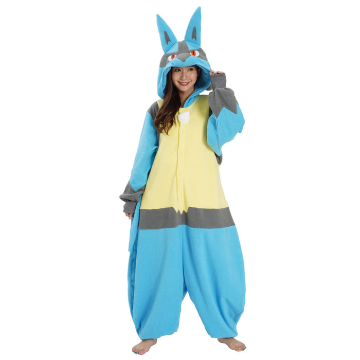 Lucario Cartoon Inspired Onesie Costume