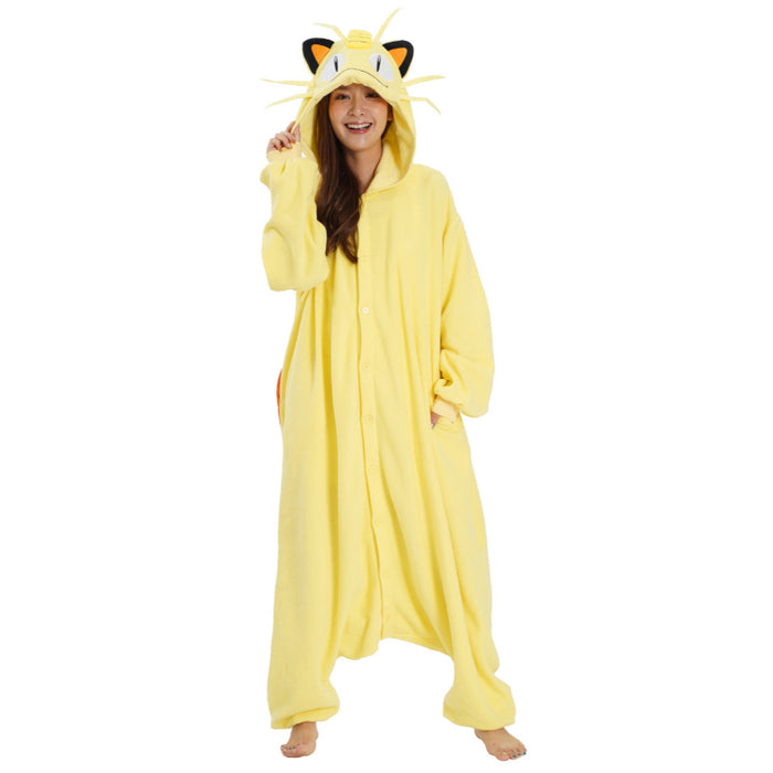 Meowth Cartoon Inspired Onesie Costume