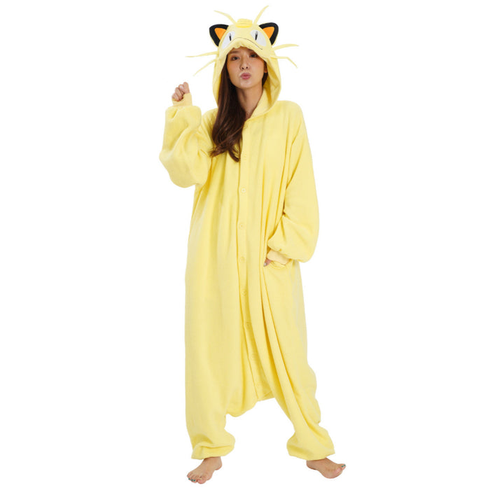 Meowth Cartoon Inspired Onesie Costume