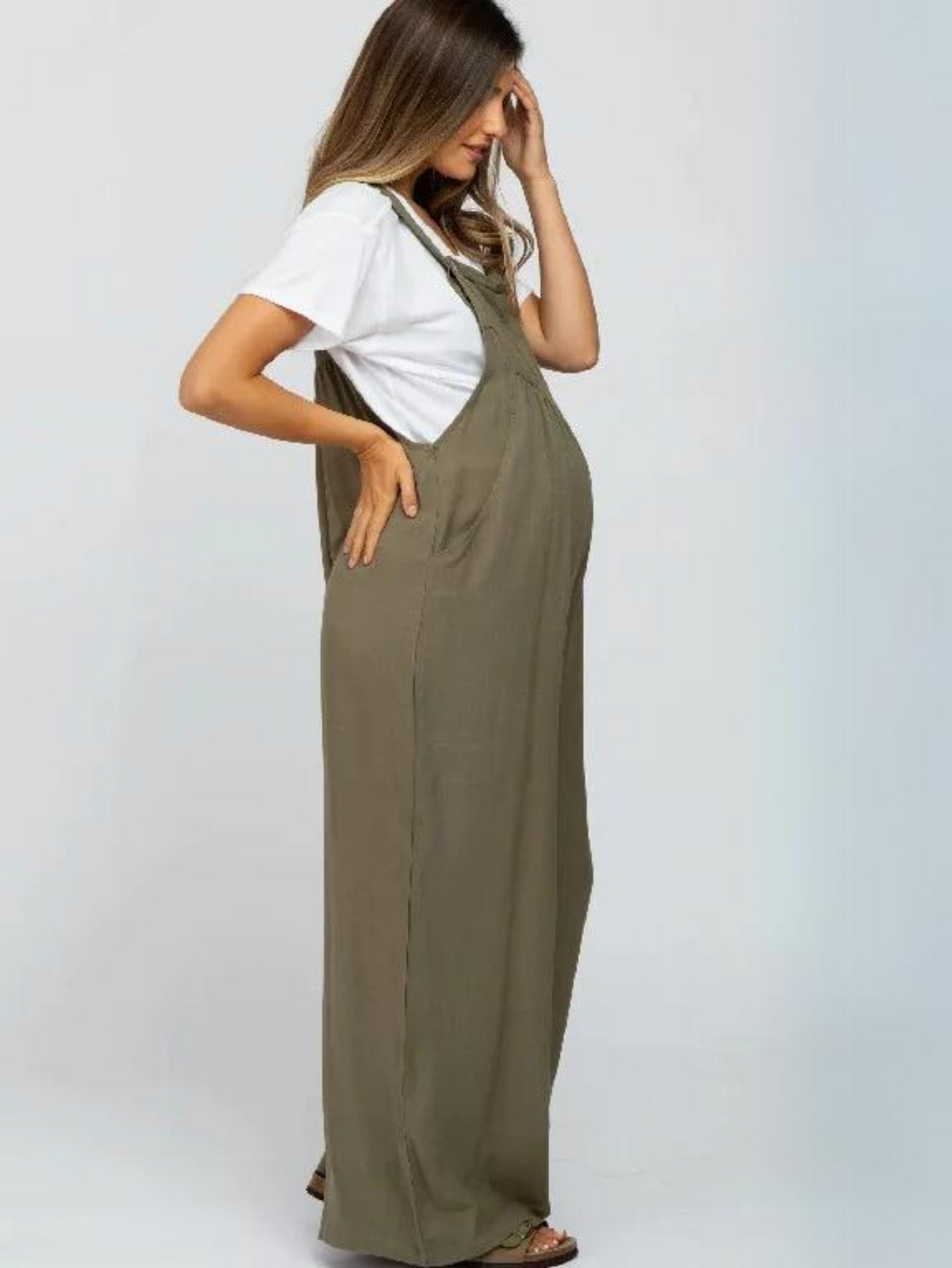 Plus Size Wide Leg Overalls Jumpsuit