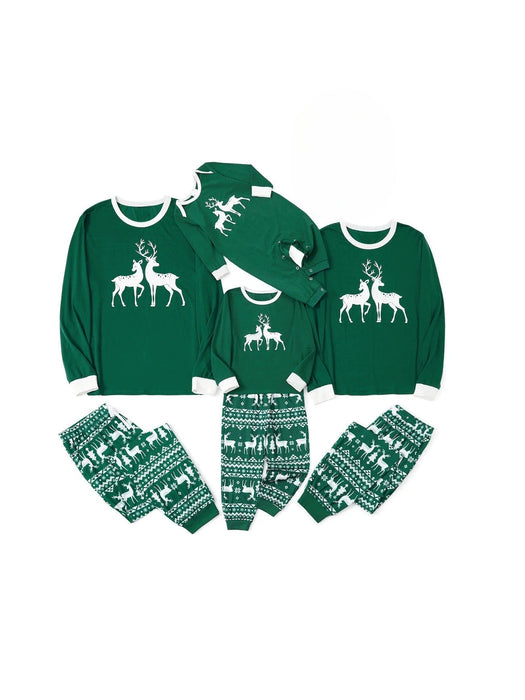 Reindeer Printed Family Matching Pajama Set